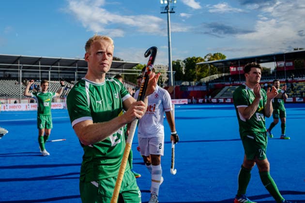 2026 Men s FIH Hockey World Cup, Belfius Hockey Arena, Wavre, Belgium 20 8 2026 Ireland vs Spain Ireland™s Peter Brown dejected after the game Peter Brown dejected after the game 20 8 2026  Copyright: xx WP8_6415 20260820
