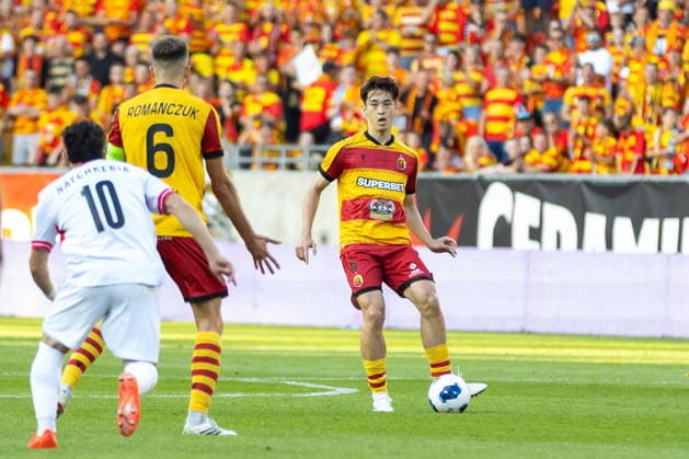 Bialystok 06.08.2026. Football UEFA Europa League match between Jagiellonia Bialystok and Iberia in Bialystok, Poland on August 20, 2026. --- UEFA Europa League mecz Jagiellonia Bialystok - Iberia w Bialymstoku, 20 sierpnia 2026. Persons Shown : Kobayashi Yuki Fot. Przemyslaw Rutkowski Arena Akcji NEWSPIX.PL --- newspix.pl POLAND OUT! 