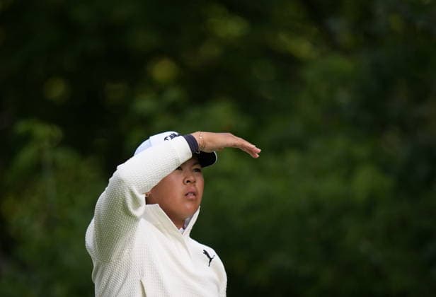 August 20, 2026, Edmonton, Ab, CANADA: Canada s Anna Huang, of Vancouver, watches her tee shot on the 15th hole during the first round at the CPKC Canadian Women s Open LPGA, Golf Damen golf tournament in Edmonton on Thursday, August 20, 2026. Canada News - August 20, 2026  - ZUMAc35_ 20260820_zaf_c35_010 Copyright: xDarrylxDyckx