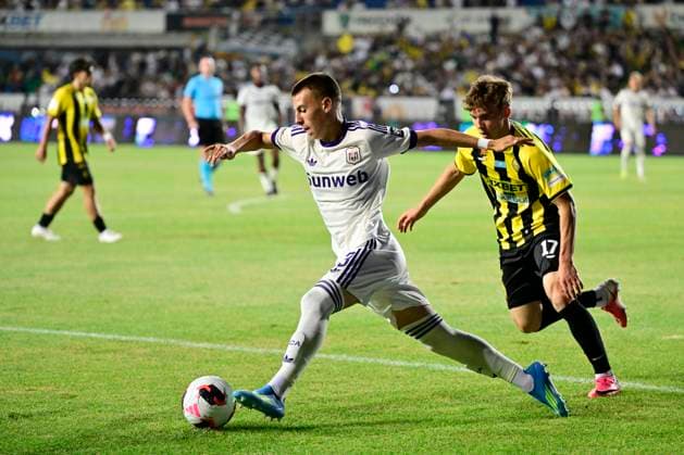 Kairat Almaty v RSC Anderlecht - UEFA Europa League ALMATY, KAZACHSTAN - AUGUST 20 : Ojea Noa forward of RSC Anderlecht during the UEFA Europa League 2026 27 play-off round first leg between Kairat Almaty and RSC Anderlecht on August 20, 2026 in Almaty, Kazachstan, 20 08 2026 Almaty Kazachstan  Copyright: xJanxDexMeuleneirx