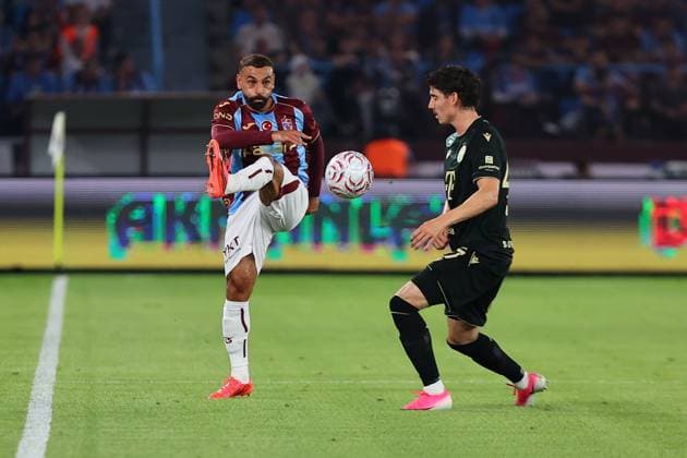 Trabzonspor v Ferencvaros - UEFA Europa League TRABZON, TURKIYE - AUGUST 20: Mohamed Salah of Trabzonspor in action during the first leg of the UEFA Europa League play-off round between Trabzonspor and Ferencvaros at Papara Park in Trabzon, Turkiye, on August 20, 2026. Hasan Tascan Anadolu Trabzon Turkey. Editorial use only. Please get in touch for any other usage.  Copyright: x2026xAnadoluxHasanxTascanx