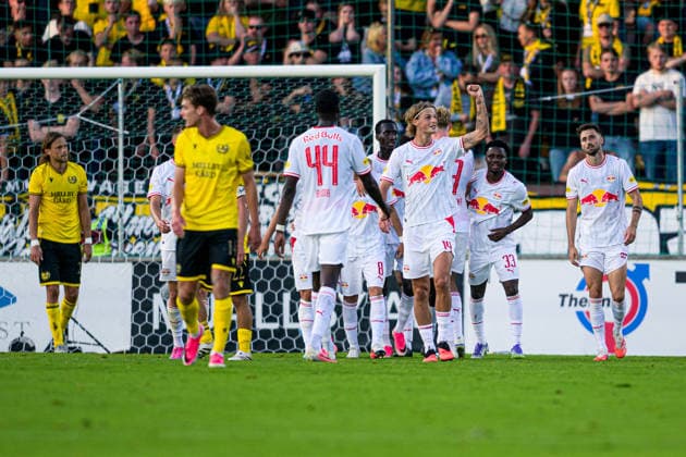 260820 Maurits Kjaergaard of FC Red Bull Salzburg celebrates after 0-1 during the Europa League qualifying football match between Mjällby and FC Red Bull Salzburg on August 20, 2026 in Hällevik. Photo: Christoffer Borg Mattisson BILDBYRAN COP 261 CB0549 fotboll football soccer fotball uefa europa league europa league mjällby fc red bull salzburg bbeng jubel *** August 20, 2020: Maurits Kjaergaard of FC Red Bull Salzburg celebrates after the 0–1 goal during the Europa League qualifying soccer match between Mjällby and FC Red Bull Salzburg on August 20, 2026 in Hällevik. Photo by Christoffer Borg Mattisson, BILDBYRAN COP 261 CB0549: soccer, football, UEFA Europa League, Mjällby, FC Red Bull Salzburg, BBENG, celebration  Copyright: CHRISTOFFERxBORGxMATTISSON BB260820CB097