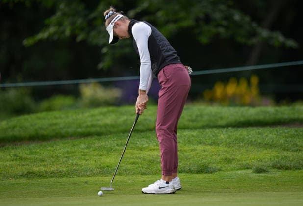 August 20, 2026, Edmonton, Ab, CANADA: Nelly Korda, of the U.S., misses a birdie putt on the 13th hole during the first round at the CPKC Canadian Women s Open LPGA, Golf Damen golf tournament in Edmonton on Thursday, August 20, 2026. Canada News - August 20, 2026  - ZUMAc35_ 20260820_zaf_c35_025 Copyright: xDarrylxDyckx