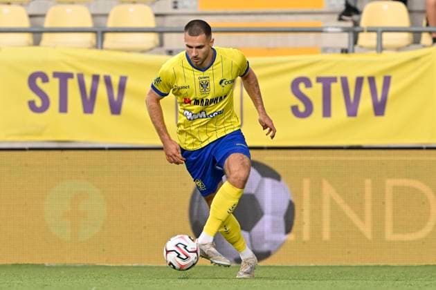 Sint-Truidense VV v Omonia Nicosia AC - UEFA Europa League SINT-TRUIDEN, BELGIUM - AUGUST 20 : Pupe Joedrick defender of Sint-Truidense VV during the UEFA Europa League 2026 27 play-off round first leg between Sint-Truidense VV and Omonia Nicosia AC on August 20, 2026 in Sint-Truiden, Belgium, 20 08 2026 Sint-Truiden Belgium  Copyright: xDhax