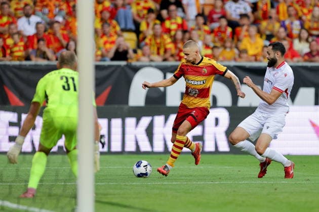 Bialystok 20.08.2026 MECZ FAZY PLAY-OFF CZWARTEJ RUNDY ELIMINACJI LIGA UEROPY SEZON 2026 27: JAGIELLONIA BIALYSTOK - IBERIA TIBILISI (GEO) - - - UEFA EUROPE LEAGUE 2026 2027 PLAY-OFF ROUND FIRST LEG MATCH BETWEEN JAGIELLONIA BIALYSTOK (POL) - IBERIA TIBILISI (GEO) NZ GIORGI MAKARIDZE NORBERT WOJTUSZEK VAHID SELIMOVIC FOT. MACIEJ GILEWSKI 058sport.pl NEWSPIX.PL --- newspix.pl POLAND OUT! 
