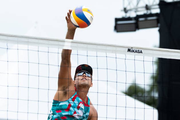 August 20, 2026, Montreal, Quebec, Canada: ANDRE LOYOLA STEIN and RENATO ANDREW LIMA DE CARVALHO from Brazil in match against Elouan Chouikh-Barbez and Joadel Gardoque from France at Beach Pro Tour at Parc Jean-Drapeau in Montreal, Quebec, Canada on 2026-08-20 Montreal Canada - ZUMAl189 20260820_zsp_l189_092 Copyright: xYannickxLegarex