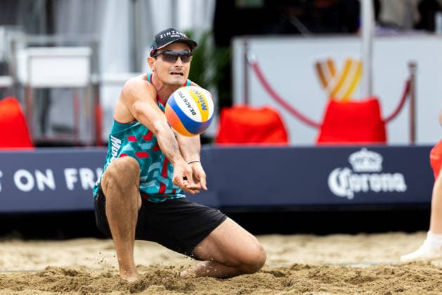 August 20, 2026, Montreal, Quebec, Canada: ANDRE LOYOLA STEIN and RENATO ANDREW LIMA DE CARVALHO from Brazil in match against Elouan Chouikh-Barbez and Joadel Gardoque from France at Beach Pro Tour at Parc Jean-Drapeau in Montreal, Quebec, Canada on 2026-08-20 Montreal Canada - ZUMAl189 20260820_zsp_l189_096 Copyright: xYannickxLegarex