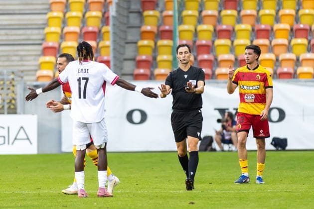 Bialystok 06.08.2026. Football UEFA Europa League match between Jagiellonia Bialystok and Iberia in Bialystok, Poland on August 20, 2026. --- UEFA Europa League mecz Jagiellonia Bialystok - Iberia w Bialymstoku, 20 sierpnia 2026. Persons Shown : Ricardo de Burgos, Stephen Ende Fot. Przemyslaw Rutkowski Arena Akcji NEWSPIX.PL --- newspix.pl POLAND OUT! 