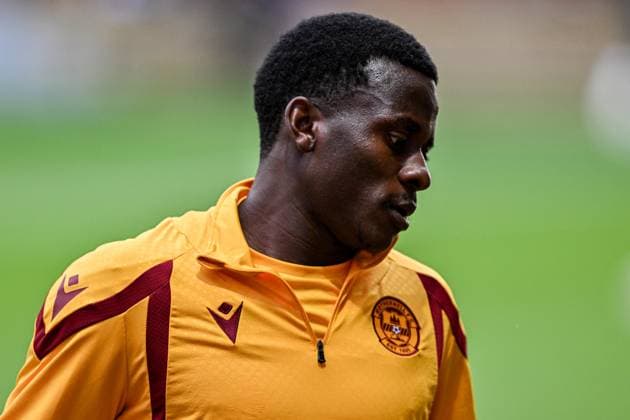 Motherwell v SC Freiburg UEFA Europa Conference League Ibrahim Said of Motherwell warms up during the UEFA Europa Conference League Play-Off First Leg match at Fir Park, Motherwell 20 08 2026 UK Newspapers OUT Copyright: xJamiexJohnstonx FIL-23808-0014