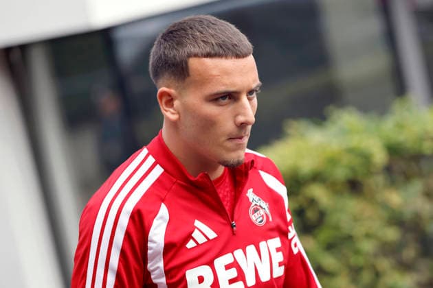 Fußballspieler Said El Mala (Mittelfeld) beim öffentlichen Training des 1. FC Köln am Geißbockheim. Köln, 20.08.2026 (DFL DFB REGULATIONS PROHIBIT ANY USE OF PHOTOGRAPHS as IMAGE SEQUENCES and or QUASI-VIDEO) NRW Deutschland *** Soccer player Said El Mala, midfielder, during a public training session of 1 FC Köln at Geißbockheim in Cologne, August 20, 2026. DFL and DFB regulations prohibit any use of photographs as image sequences and or quasi-video. NRW, Germany Copyright: xChristophxHardtx
