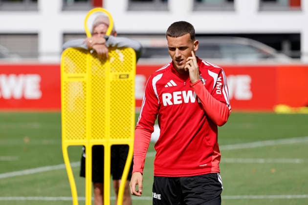 Fußballspieler Said El Mala (Mittelfeld) beim öffentlichen Training des 1. FC Köln am Geißbockheim. Köln, 20.08.2026 (DFL DFB REGULATIONS PROHIBIT ANY USE OF PHOTOGRAPHS as IMAGE SEQUENCES and or QUASI-VIDEO) NRW Deutschland *** Soccer player Said El Mala, midfielder, during a public training session of 1 FC Köln at Geißbockheim in Cologne, August 20, 2026. DFL and DFB regulations prohibit any use of photographs as image sequences and or quasi-video. NRW, Germany Copyright: xChristophxHardtx