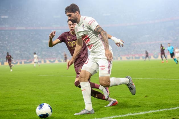 20.08.2026, Zabrze Liga Konferencji UEFA sezon 2026 27 runda IV kwalifikacji, Gornik Zabrze - AS Monaco - UEFA Conference League football Match season 2026 27 round IV qualification Gornik Zabrze - AS Monaco Nz. Mathys Detourbet Josema Sanchez Fot. Michal Chwieduk Arena Akcji NEWSPIX.PL --- newspix.pl POLAND OUT! 