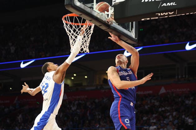 SERBIA vs FRANCE NIKOLA JOVIC, basketball player of Serbia, during friendly match against France, at Belgrade Arena. Belgrade, 20.08.2026. photo: Ivica Veselinov MN PRESS BASKETBALL, FRANCE, SERBIA, FRIENDLY MATCH Belgrade Belgrade Arena Serbia Copyright: xIvicaxVeselinovx xMNxPressx
