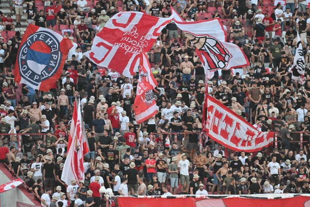 CRVENA ZVEZDA vs VIKTORIA PLZEN SUPPORTERS football Crvena zvezda vs Viktoria Plzen UEFA Europa league qualifications match at Rajko Mitic stadium , Belgrade 20.08.2026 Foto: FOOTBALL, UEFA EUROPA LEAGUE QUALIFICATIONS, CRVENA ZVEZDA, RED STAR, VIKTORIA PLZEN Belgrade Rajko Mitic stadium Serbia Copyright: xMarkoxMetlas xMNxPressx