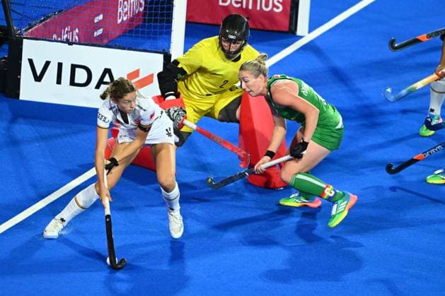 Belgium v Ireland - FIH Hockey World Cup 2026 WAVRE, BELGIUM - AUGUST 20 : de Clerck Perrine midfielder of Belgium during the FIH Hockey World Cup 2026 M24 first phase group pool C match between Belgium and Ireland on August 20, 2026 in Wavre, Belgium, 20 08 2026 Wavre Belgium  Copyright: xVincentxKalutx