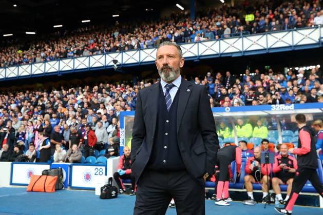 Rangers manager Derek McInnes during the UEFA Conference League play-off round first leg at Ibrox Stadium, Glasgow. Rangers v Jablonec - UEFA Conference League - Play-Off Round First Leg - Ibrox Stadium, Glasgow, Lanarkshire, Scotland, UK - 20 Aug 2026Glasgow Ibrox Lanarkshire United Kingdom  Copyright: xO Rourke RangersxFC Shutterstockx 17110133c