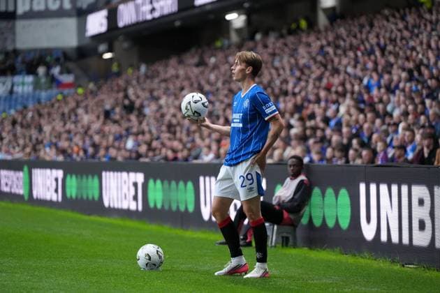 James Penrice of Rangers Rangers v Jablonec, UEFA Conference League, Play-Off Round, First Leg, Football, Ibrox Stadium, Glasgow, Scotland, UK - 20 Aug 2026Glasgow Ibrox Stadium Scotland United Kingdom  Copyright: xStuartxWallace Shutterstockx 17108686p