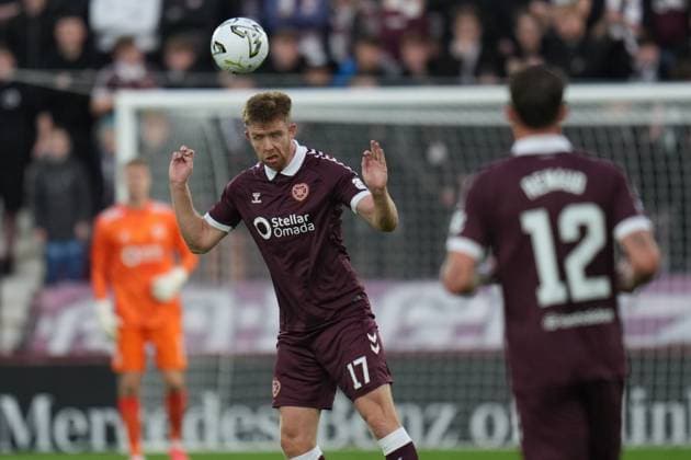 Stuart Findlay of Heart of Midlothian Heart of Midlothian v Rapid Vienna, UEFA Conference League, Play-Off Round, First Leg, Football, Tynecastle Park, Edinburgh, Scotland, UK - 20 Aug 2026Edinburgh Tynecastle Park United Kingdom  Copyright: xPetexSummers Shutterstockx 17108692dy