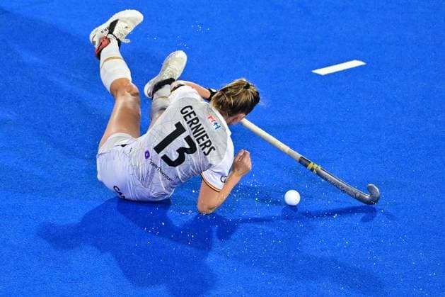 RECORD DATE NOT STATED Belgium s Alix Gerniers pictured during a Field hockey, Feldhockey game between Belgian national team, Nationalteam Red Panthers and Ireland during the group stage of the women s 2026 Hockey World Cup, on Saturday 30 December 1899, in Wavre. The 2026 edition of the Hockey World Cup takes place in Belgium and The Netherlands from August 15 to August 30. DIRKxWAEM  x183850784x