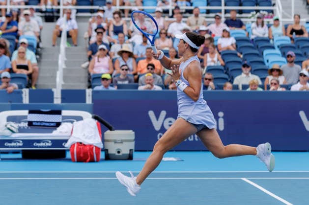 August 20, 2026, Mason, Ohio, U.S: Jessica Pegula (USA) hits a forehand shot during ThursdayÃ¢â‚¬â ¢s quarterfinals at the Cincinnati Open at the Lindner Family Tennis Center , Mason, Oh. Tennis 2026 - Cincinnati Open WTA, Tennis Damen  - ZUMAs304 20260820_zaf_s304_030 Copyright: xScottxStuartx