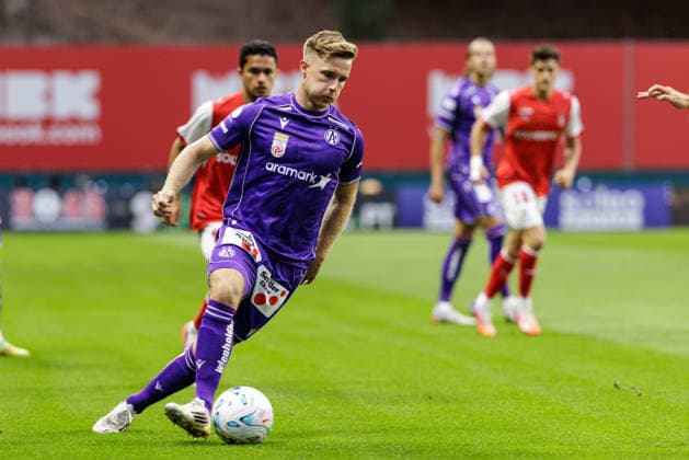 SOCCER - UEFA ECL, Braga vs A.Wien BRAGA,PORTUGAL,20.AUG.26 - SOCCER - UEFA Conference League, play-off, Sporting Braga vs FK Austria Wien. Image shows Johannes Eggestein (A.Wien).  GEPAxpictures xArminxRauthner