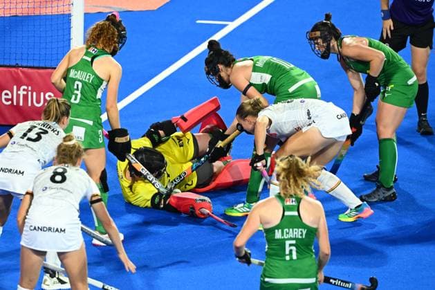 Belgium v Ireland - FIH Hockey World Cup 2026 WAVRE, BELGIUM - AUGUST 20 : Belis Camille midfielder of Belgium during the FIH Hockey World Cup 2026 M24 first phase group pool C match between Belgium and Ireland on August 20, 2026 in Wavre, Belgium, 20 08 2026 Wavre Belgium  Copyright: xVincentxKalutx