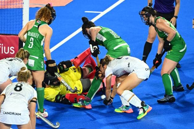 Belgium v Ireland - FIH Hockey World Cup 2026 WAVRE, BELGIUM - AUGUST 20 : Belis Camille midfielder of Belgium during the FIH Hockey World Cup 2026 M24 first phase group pool C match between Belgium and Ireland on August 20, 2026 in Wavre, Belgium, 20 08 2026 Wavre Belgium  Copyright: xVincentxKalutx