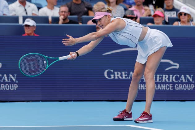 August 20, 2026, Mason, Ohio, U.S: Amanda Anisimova (USA) reacts to a shot during ThursdayÃ¢â‚¬â ¢s quarterfinals at the Cincinnati Open at the Lindner Family Tennis Center , Mason, Oh. Tennis 2026 - Cincinnati Open WTA, Tennis Damen  - ZUMAs304 20260820_zaf_s304_064 Copyright: xScottxStuartx