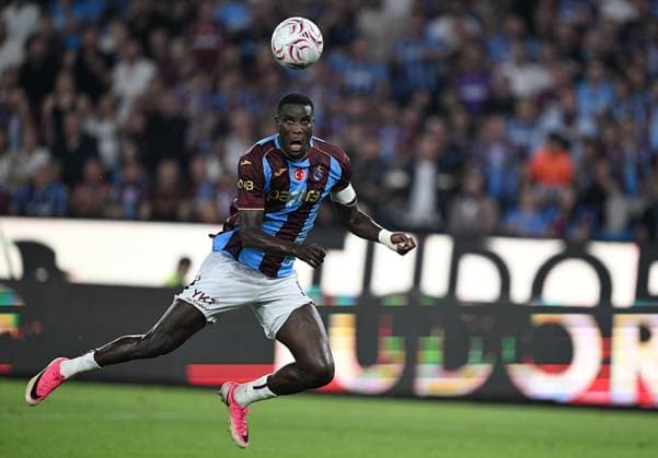 Trabzonspor v Ferencvaros - UEFA Europa League TRABZON, TURKIYE - AUGUST 20: Paul Onuachu of Trabzonspor in action during the UEFA Europa League playoff round first-leg match between Trabzonspor and Ferencvaros at Papara Park in Trabzon, Turkiye on August 20, 2026. Hakan Burak Altunoz Anadolu Trabzon Turkey. Editorial use only. Please get in touch for any other usage.  Copyright: x2026xAnadoluxHakanxBurakxAltunozx