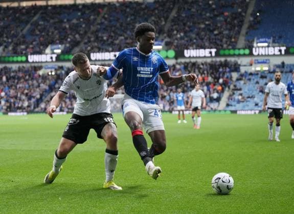 Martin Cedidla of FK Jablonec & Tochi Chukwuani of Rangers Rangers v Jablonec, UEFA Conference League, Play-Off Round, First Leg, Football, Ibrox Stadium, Glasgow, Scotland, UK - 20 Aug 2026Glasgow Ibrox Stadium Scotland United Kingdom  Copyright: xStuartxWallace Shutterstockx 17108686ac