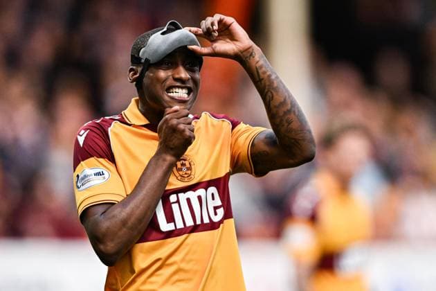 Motherwell v SC Freiburg UEFA Europa Conference League Tawanda Maswanhise of Motherwell during the UEFA Europa Conference League Play-Off First Leg match at Fir Park, Motherwell 20 08 2026 UK Newspapers OUT Copyright: xJamiexJohnstonx FIL-23808-0044
