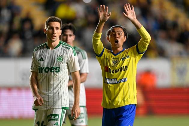 Sint-Truidense VV v Omonia Nicosia AC - UEFA Europa League SINT-TRUIDEN, BELGIUM - AUGUST 20 : Araki Ryotaro midfielder of Sint-Truidense VV during the UEFA Europa League 2026 27 play-off round first leg between Sint-Truidense VV and Omonia Nicosia AC on August 20, 2026 in Sint-Truiden, Belgium, 20 08 2026 Sint-Truiden Belgium  Copyright: xDhax