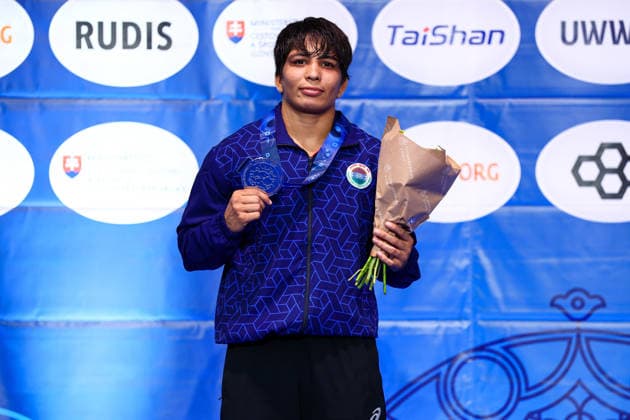 U20 World Championships Podium 62kg WW - Silver: Savita Savita (IND) *** U20 World Championships, 62kg WW, Silver: Savita Savita (IND) Copyright: xJakexKirkmanx