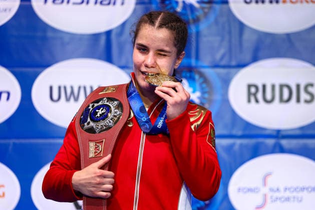 U20 World Championships Podium 65kg WW - Gold: Margarita Salnazarian (RUS) *** U20 World Championships, 65kg Open Weight Division, Gold Medal: Margarita Salnazarian (RUS) Copyright: xJakexKirkmanx