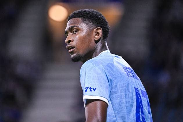 Gent s Josue Vergara pictured during a soccer game between Belgian KAA Gent and Scottish Hibernian FC, Thursday 20 August 2026 in Gent, the first leg of the play-off round for the UEFA Conference League group phase. TOM GOYVAERTS TomxGoyvaerts  x183852910x