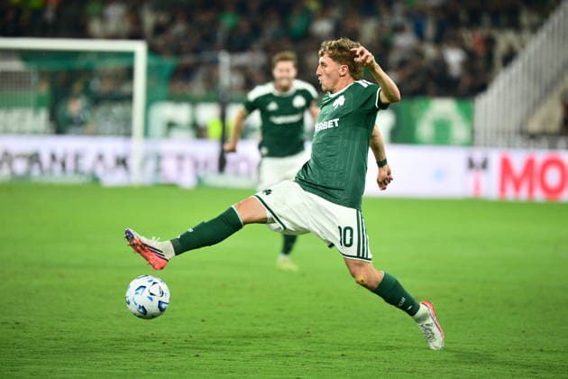 UEFA Conference League, Panathinaikos vs Hradec Kralove - Mick van Buren of Panathinaikos in action during the UEFA Conference LeaguePlay-offs 1st leg soccer match between Panathinaikos vs Hradec Kralove, held at Olympic Athletic Center of Athens Spyros Louis in Athens, Greece, on 20 August 2026. IMAGO ONE INCH PRODUCTIONS ATHENS GREECE Copyright: xOnexInchxProductionsx 7061112