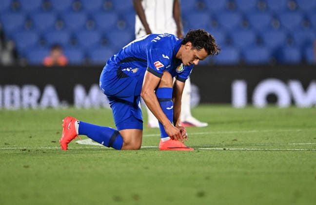 Getafe v Partizan - UEFA Conference League MADRID, SPAIN - AUGUST 20: Getafe s Enes Unal during the UEFA Conference League playoff round first-leg match between Getafe and Partizan at Coliseum Alfonso Perez Stadium in Madrid, Spain on August 20, 2026. Burak Akbulut Anadolu Madrid Spain. Editorial use only. Please get in touch for any other usage.  Copyright: x2026xAnadoluxBurakxAkbulutx