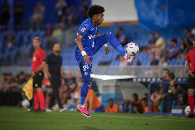 Getafe CF™s Johan Mojica during Conference League 2026 2027 Play-offs, 1st leg match. August 20,2026. (20260820027)
