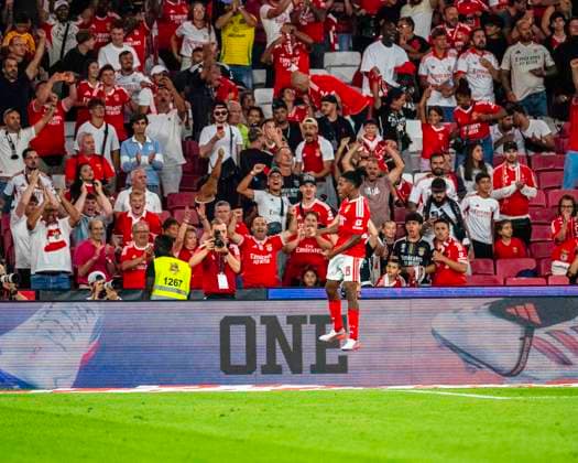 August 20, 2026, Lisbon, Lisbon, Portugal: Leandro Barreiro of SL Benfica celebrates goal during UEFA Europa League Playoff, match between SL Benfica and Aarhus at Estadio da Luz, Lisbon, Portugal, on August 20th, 2026. Portugal Sports - August 20, 2026  - ZUMAr200 20260820_zsp_r200_026 Copyright: xNunoxReisinhox
