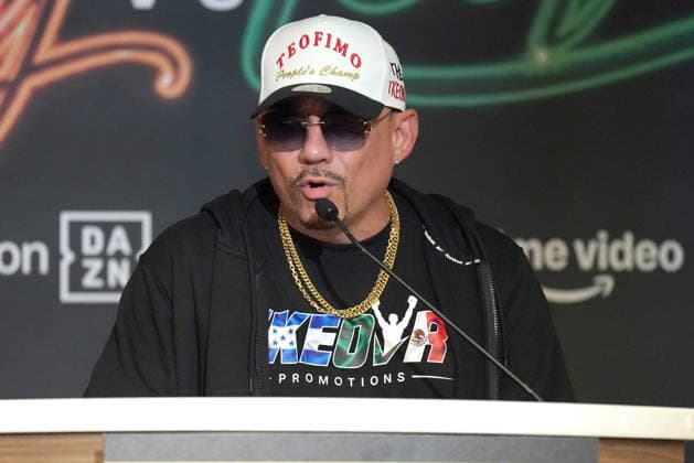 Rolando Romero,Rollys,Rolly,Teofimo Lopez,August 20 2026,Las Vegas,Nevadas,Nevada,Park MGM Resort and Casino,Pressekonferenz press conference, PK, Pressekonferenz Las Vegas Nevada United States Copyright: xTomxHoganx-xHoganphotos.comx916x947x8354xtomhoganphotos@gmail.comx RollyLopezPressConf_Hoganphotos16408