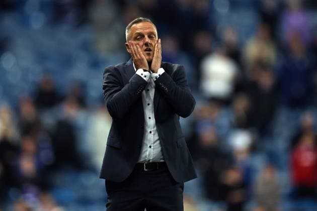Jablonec coach Loboz Kozel reacts during the UEFA Conference League play-off round first leg at Ibrox Stadium, Glasgow. Rangers v Jablonec - UEFA Conference League - Play-Off Round First Leg - Ibrox Stadium, Glasgow, Lanarkshire, Scotland, UK - 20 Aug 2026Glasgow Ibrox Lanarkshire United Kingdom  Copyright: xO Rourke RangersxFC Shutterstockx 17110133ad