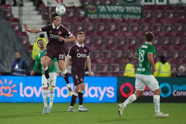 Tomas Magnusson of Heart of Midlothian Heart of Midlothian v Rapid Vienna, UEFA Conference League, Play-Off Round, First Leg, Football, Tynecastle Park, Edinburgh, Scotland, UK - 20 Aug 2026Edinburgh Tynecastle Park United Kingdom  Copyright: xPetexSummers Shutterstockx 17108692gi