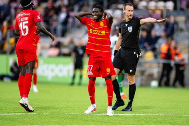 FC Nordsjaelland v St. Gallen, UEFA Conference League qualification, Farum, Denmark Farum, Denmark. 20th, August 2026. Lamine Sadio (37) of FC Nordsjaelland seen during the UEFA Conference League qualification match between FC Nordsjaelland and St. Gallen at Right to Dream Park in Farum. Denmark, Farum  Copyright: xGonzalesxPhoto TobiasxJorgensenx