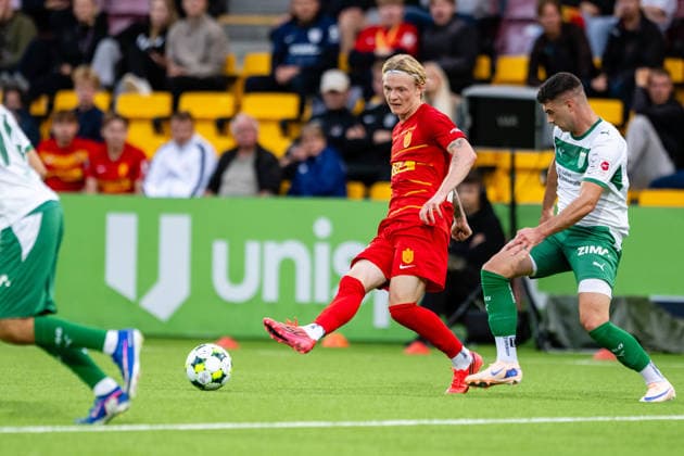FC Nordsjaelland v St. Gallen, UEFA Conference League qualification, Farum, Denmark Farum, Denmark. 20th, August 2026. Runar Norheim (23) of FC Nordsjaelland seen during the UEFA Conference League qualification match between FC Nordsjaelland and St. Gallen at Right to Dream Park in Farum. Denmark, Farum  Copyright: xGonzalesxPhoto TobiasxJorgensenx