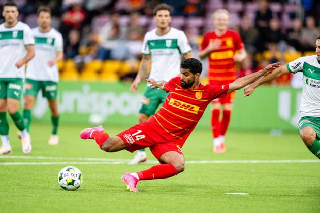 FC Nordsjaelland v St. Gallen, UEFA Conference League qualification, Farum, Denmark Farum, Denmark. 20th, August 2026. Ibrahim Adel (14) of FC Nordsjaelland seen during the UEFA Conference League qualification match between FC Nordsjaelland and St. Gallen at Right to Dream Park in Farum. Denmark, Farum  Copyright: xGonzalesxPhoto TobiasxJorgensenx