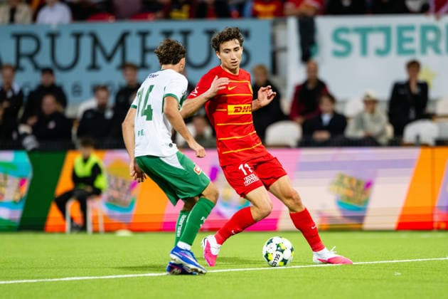 FC Nordsjaelland v St. Gallen, UEFA Conference League qualification, Farum, Denmark Farum, Denmark. 20th, August 2026. Alexander Lind (11) of FC Nordsjaelland seen during the UEFA Conference League qualification match between FC Nordsjaelland and St. Gallen at Right to Dream Park in Farum. Denmark, Farum  Copyright: xGonzalesxPhoto TobiasxJorgensenx