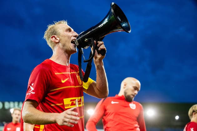 FC Nordsjaelland v St. Gallen, UEFA Conference League qualification, Farum, Denmark Farum, Denmark. 20th, August 2026. Tobias Salquist of FC Nordsjaelland seen after the UEFA Conference League qualification match between FC Nordsjaelland and St. Gallen at Right to Dream Park in Farum. Denmark, Farum  Copyright: xGonzalesxPhoto TobiasxJorgensenx