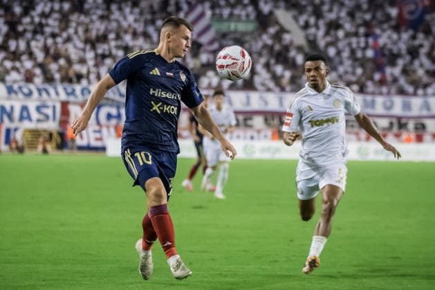 HNK Hajduk Split v Rakow Czestochowa - UEFA Conference League 2026 27 Play Off Round First Leg Vladyslav Kochergin of Rakow Czestochowa during the UEFA Conference League 2026 27 play off first leg match between HNK Hajduk Split and Rakow Czestochowa at Poljud Stadium on August 20, 2026 in Split, Croatia.  ZvonimirxBarisin PIXSELL