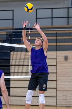 1.Volleyball Bundesliga -Saison 2026 2027 Cerebricks Volley Goats Mitteldeutschland Training Halle, Deutschland 20.August 2026: Im Bild:Paul Stommel (Volleygoats) Halle Saale swh.Arena Sachsen-Anhalt Deutschland *** 1 Volleyball Bundesliga 2026–2027 Season Cerebricks Volley Goats Central Germany Training in Halle, Germany August 20, 2026 Pictured: Paul Stommel, Volley Goats, Halle an der Saale, swh Arena, Saxony-Anhalt, Germany