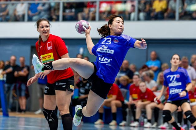 20.08.2026, GER, Handball, Frauen, Saison 2026 2027, Alsco 1.Bl, Testspiel, Thueringer HC - BSV Sachsen Zwickau Natsuki Aizawa (Thueringer HC,23) Mühlhausen Görmarhalle Thüringen Deutschland *** August 20, 2026, GER, Handball, Women, 2026–2027 Season, Alsco 1st Division, Exhibition Game, Thüringer HC vs. BSV Sachsen Zwickau, Natsuki Aizawa (Thüringer HC), 23, Mühlhausen, Görmarhalle, Thuringia, Germany